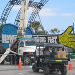 Hangout Music Fest Sign is going up